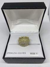 Tiara .925 Sterling Silver Cubic Zirconia SRZ1400GP Ring MSRP 135 NM181