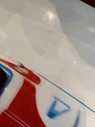 Vintage Embossed Porsche poster 1F 23 x 18 - Picture 3 of 3