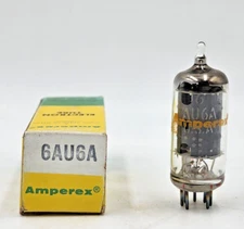 6AU6 Tube Amperex New (New Old Stock) Test NEW 1 Year Warranty Bugle
