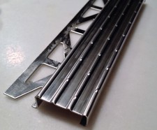 Treppenprofil 1m  Edelstahl V2A Stufenprofil TS ET Fliesenprofil 