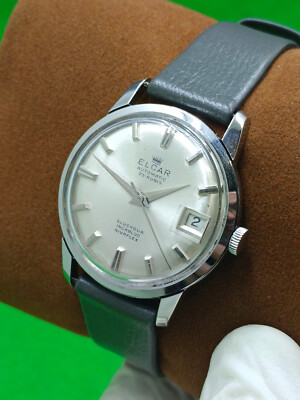 vintage ELCAR GLUCYDUR watch Automatic 25 Jewels Date Indicator