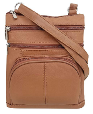 3-in-1 Women's Long Wallet – Genuine Cow Leather Organizer With Detachable Phone Pouch (Brown)