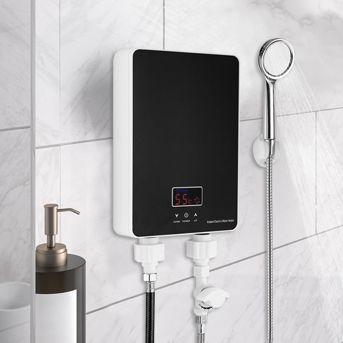 Kitchen Electric Hot Tankless Water Heater Shower Instant Heater Bathroom  6000W | eBay