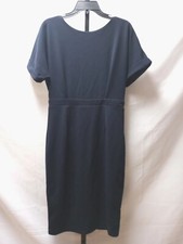 Women's Alexis Admore Navy Short Sleeve Midi Dress With Back Zipper NWT Medium