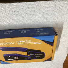 RJ45 Crimp Tool Kit, All-In-One Ethernet/Cable Crimper Blue, petechtool,openbox