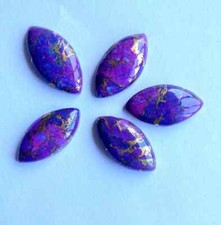 WHOLESALE PURPLE COPPER TURQUOISE CABOCHON MARQUISE SHAPE LOOSE GEMSTONE