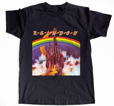  Rainbow Ritchie Blackmore's Album Black Unisex T-shirt Size S-5XL