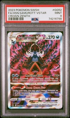 Hisuian Samurott VSTAR graded PSA 9 for sale on eBay