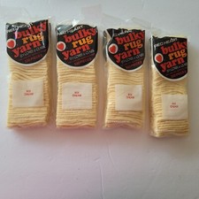 Red Heart Bulky Rug Yarn Cream 603 Coats  Clark Lot of 4