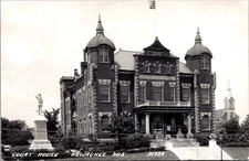 Real Photo Postcard Court House in Kewaunee, Wisconsin