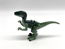 Lego Jurassic World (Blue) Raptor 3" Green Velociraptor Dinosaur 75917