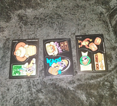 Donkey Kong Mario 1982 Nintendo Arcade Topps Sticker 3 Card lot #5