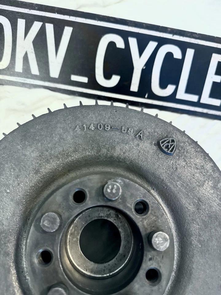 HARLEY DAVIDSON PANHEAD/KNUCKLEHEAD FL FLH DUO GLIDE OEM REAR BRAKE DRUM - Image 4 of 4