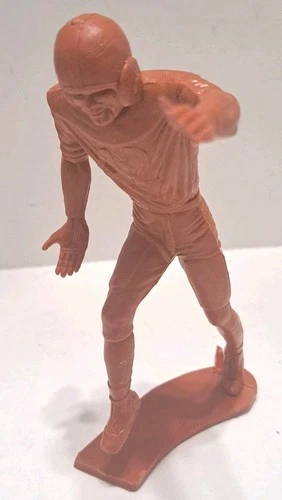 Vintage Louis Marx Football Players Plastic 5" Tall Lot Of 3 1960s