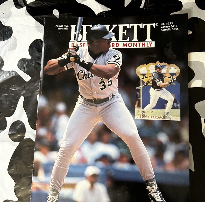 Beckett Baseball Card Monthly Aug 1995 Issue Frank Thomas Chicago White Sox