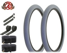 ALTA BICYCLE CRUISER DURABLE TIRES 26 x 2.125 GRAY CLASSIC MINI BRICK 8pc SET.