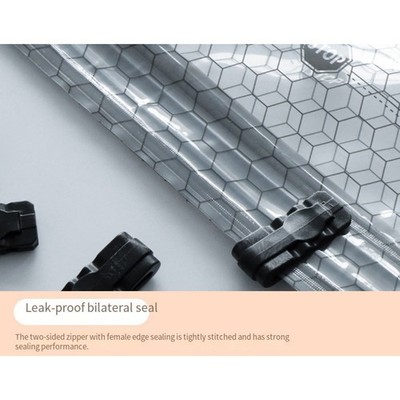 Vacuum Storage Bags White Set 6 Pieces with Long Side Zipper for Easy Packing