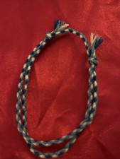 NEW BOHO BRAID THREAD FRIENDSHIP BRACELET ADJUSTABLE PALE YELLOW,OLIVE,BLUE NIP