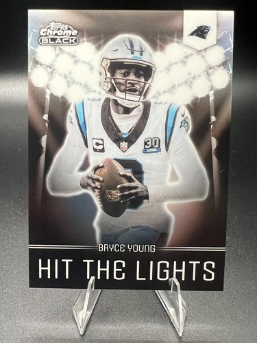 2025 Topps Chrome Black Hit The Lights Bryce Young HL-19 SSP Case Hit