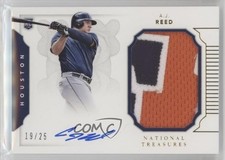 2016 National Treasures Rookie Materials Signatures Gold 19/25 AJ Reed Auto 03rx