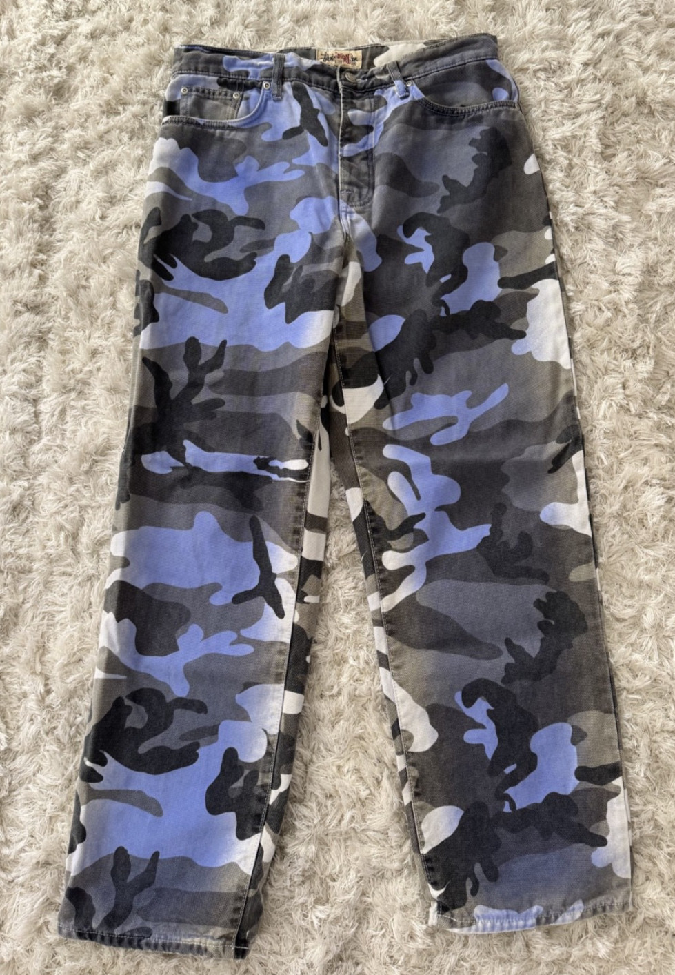 Stussy Big Ol' Jean Blue Camo Pants