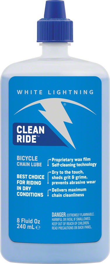Восковая смазка для велосипедных цепей White Lightning Clean Ride - 8 унций капельница 4090₽