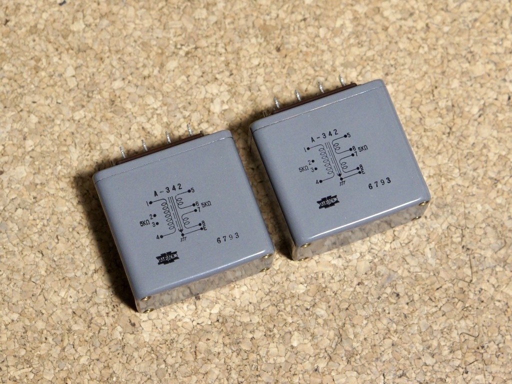 Tamura A-342 Pair 5k:5k Output Transformer Sakuma Amp B-5003