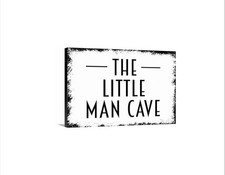 The Little Man Cave Sign  Kids Room Wall Decor  Playroom Boy Bedroom Sign