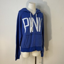 2012 Victoria s Secret Pink Zip Up Hoodie Jacket Size Large 44 Inch Bust