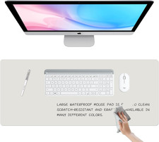 Dry Erase Desk Mat, Waterproof Desk Pad, Erasable Writing White Board for Making