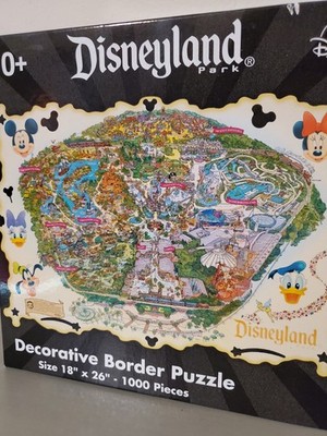 Disneyland Parks 1000 Pieces Disneyland Park Decorative Border Puzzle 18'' x 26''