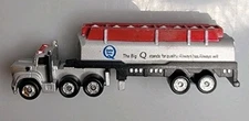 Vintage 1989 Funrise Micro Machines Quaker State BIg O Semi Tractor Trailer VGC