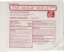 The Magic Bullet Suppositories - 4/Sleeves of 5 Total of 20 