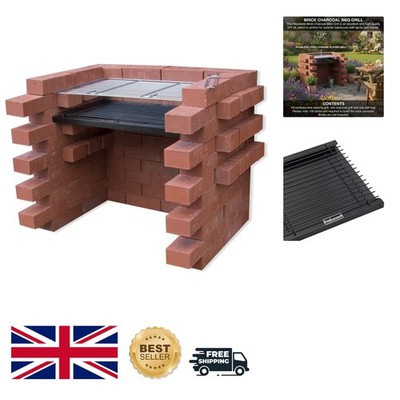 Stabiles Holzkohlegrill-Set - zweistufiges Design für müheloses Kochen im Freien