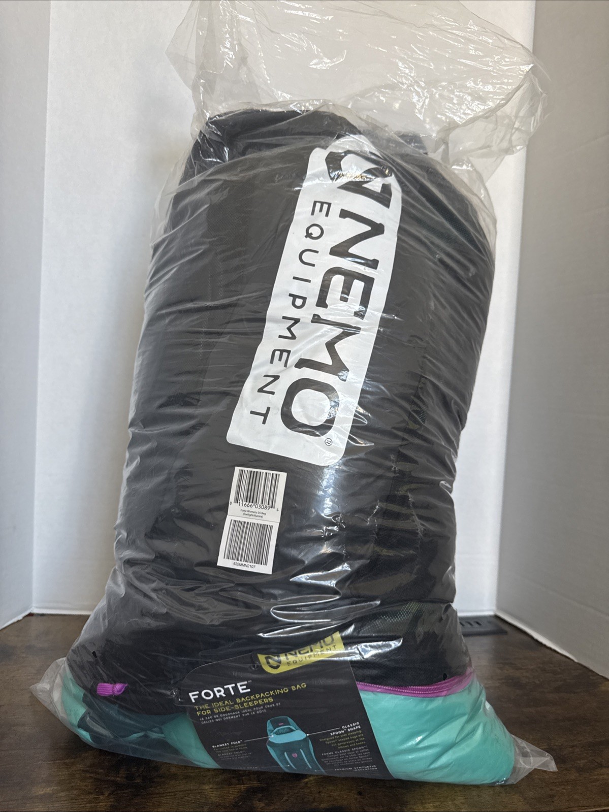 Nemo Equipment Forte 35 Women's Sleeping Bag Backpacking Bag Twilight Aurora New