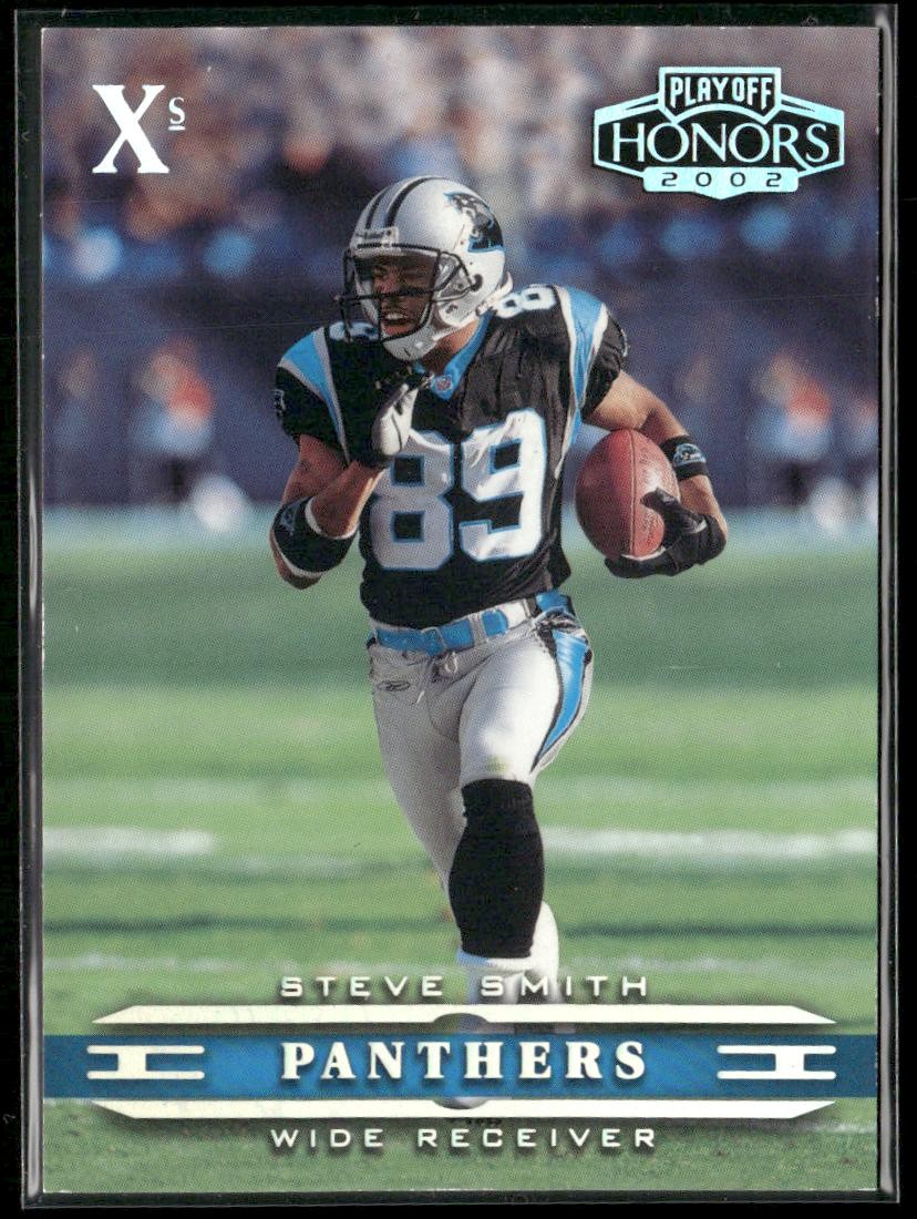 2002 Playoff Honors Steve Smith #12 X's /100 Carolina Panthers