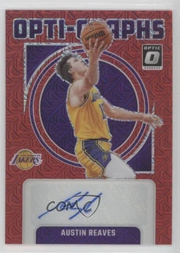 2024-25 Panini Donruss Optic Opti-Graphs Choice Prizm Austin Reaves Auto 15wb