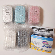 Mascotte telefono flip registrazione set completo di 5 capsule giocattolo spiriti gashapon nuovo