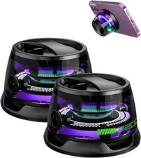 2Pcs G200 Magnetic Bluetooth Speaker w RGB Light Portable Wireless Mini Speaker