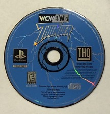 1998 Sony PlayStation 1 WCW NWO Thunder Game PS1 Black Disc Wrestling ONLY Test