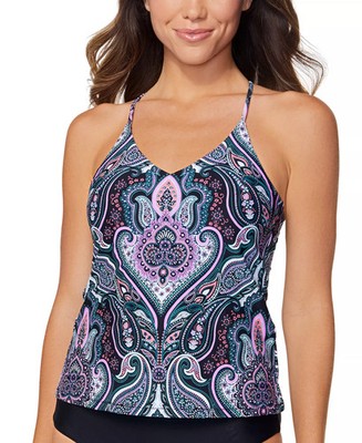Raisins Juniors Noumea Camisole Strappy Back Tankini Top medium