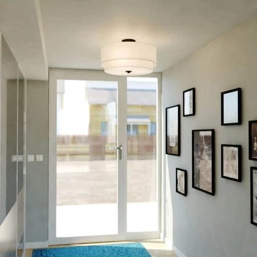 Vaxcel - Burnaby - 4 Light Semi-Flush Mount In Mid-Century Modern Style-10.75 - Picture 2 of 4