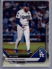2025 Topps Now World Series Champions Los Angeles Dodgers #WS-11 Will Klein