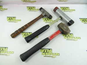 LOT OF 3 ASSORTED BRASS & DEAD BLOW HAMMERS LIXIE PROTO