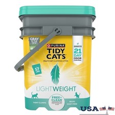 Lightweight Clumping Cat Litter 21 Day Odor Control Dust Free Unscented New
