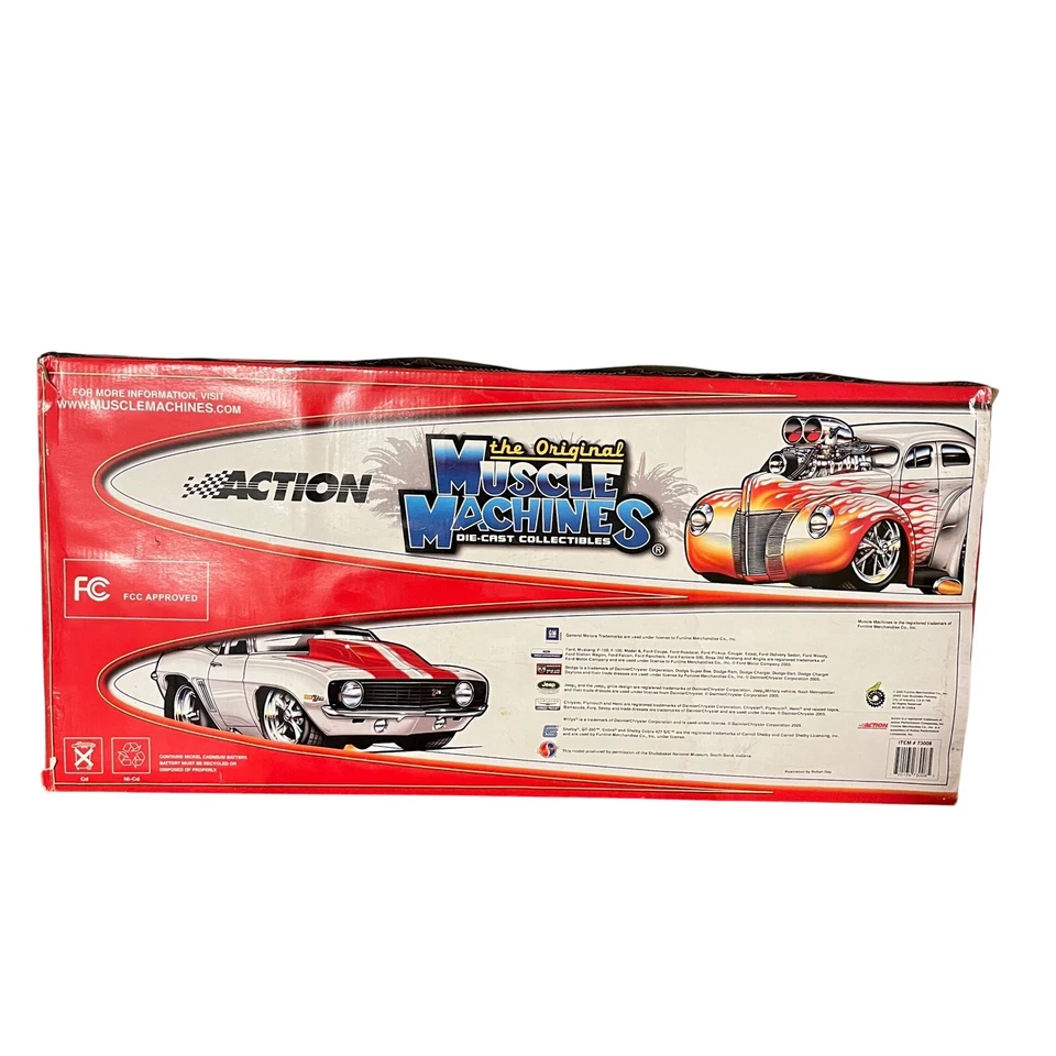 Vintage Action Muscle Machines 57 Chevy Die Cast 1:8 Scale Radio Control RC Car - Image 2 of 4