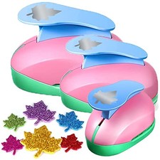 Maple Leaf Hole Punch Set - 1", 5/8", 3/8" Sizes for Paper Crafts