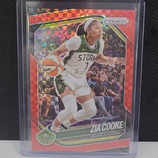 2025 Panini Prizm WNBA Red Checkerboard Prizm Zia Cooke #110 46/75 Seattle Storm