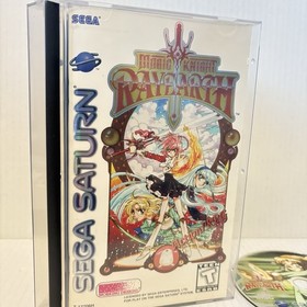 Magic Knight Rayearth SEGA Saturn w Manual Stickers & Reg Card Tested & Working