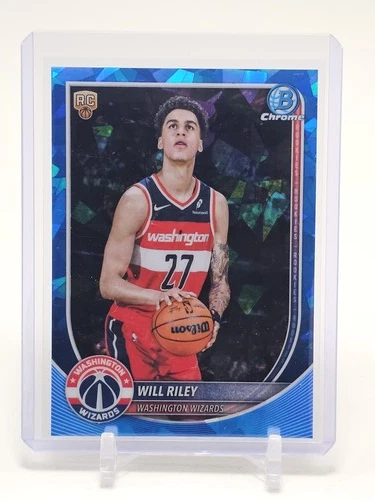 WILL RILEY 2025-26 BOWMAN CHROME BLUE SAPPHIRE REFRACTOR ROOKIE #BCV-21 Q2620